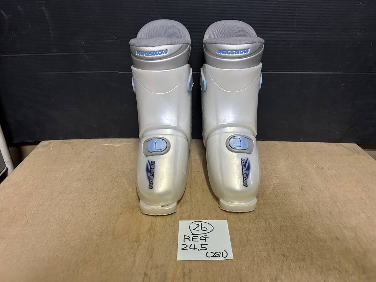 【26】★USED★ スキーブーツ REGSNOW  24.5cm ソール長 281㎜ 拍卖