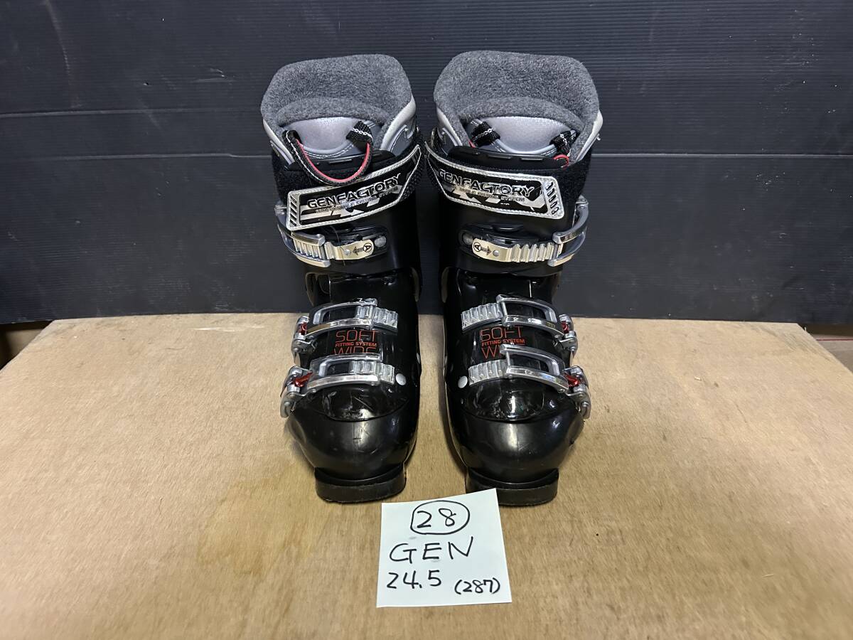 【28】★USED★ スキーブーツ GEN  24.5cm ソール長 287㎜ 拍卖