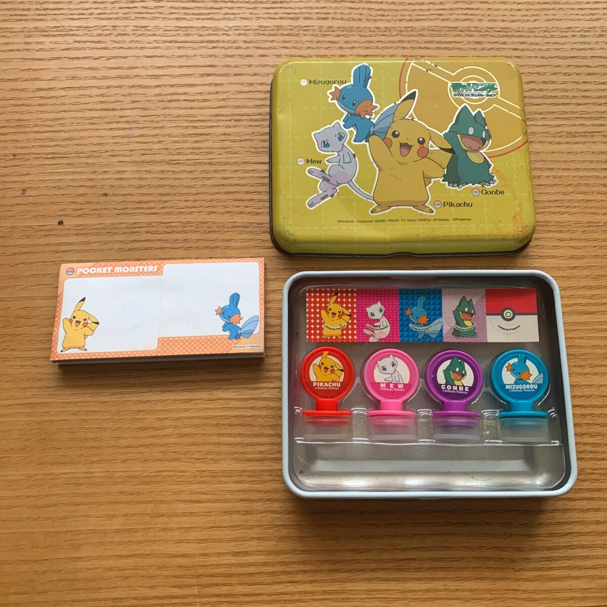 ポケモンスタンプ ピカチュウ ミュウ レトロ 当時物 pokemon pikachu mew ハンコ拍卖