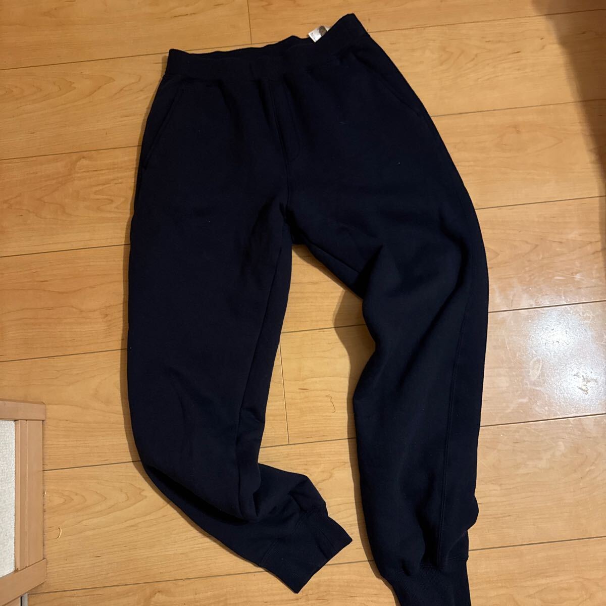 UNIQLO ユニクロ スウェット パンツ ネイビー kids 160 裏ボア拍卖