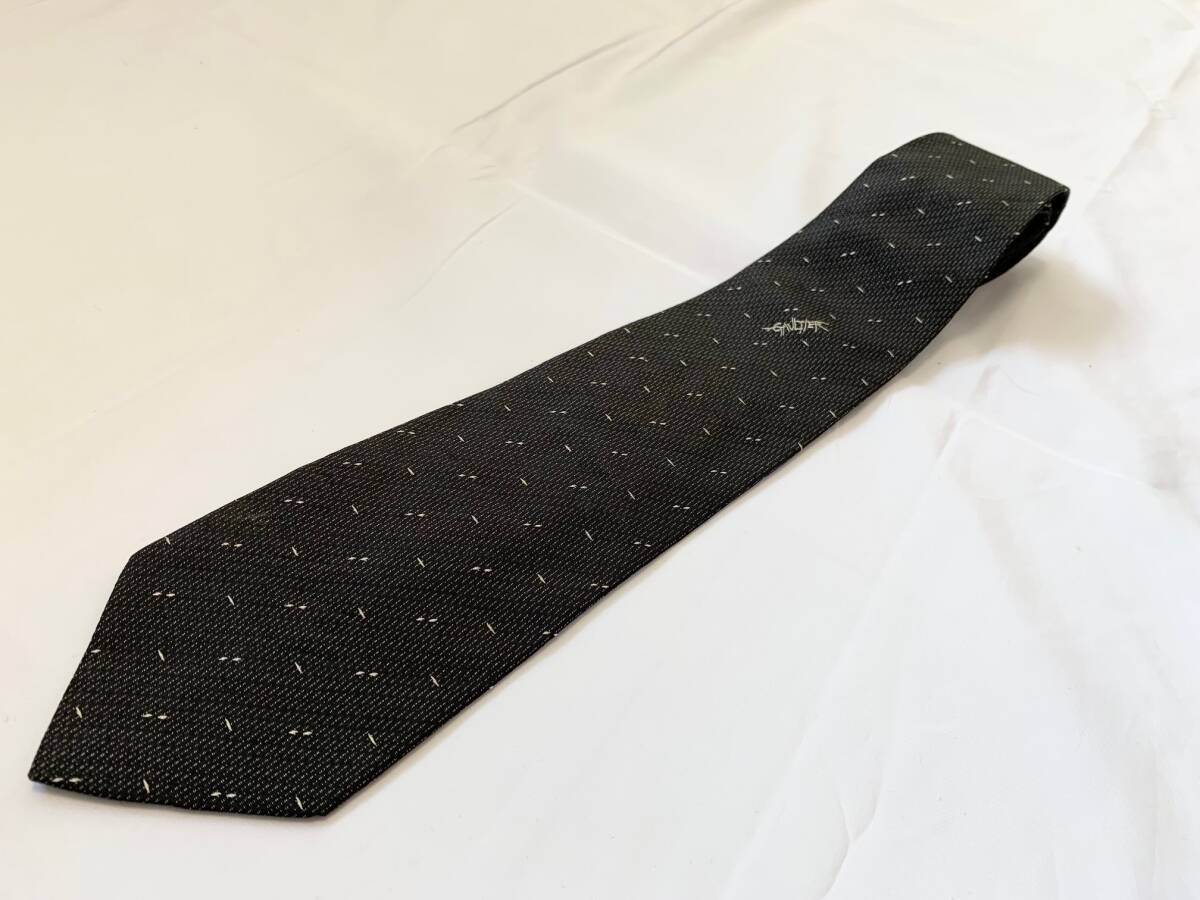 Jean Paul GAULTIER ジャンポールゴルチエ ゴルチェ 黒 ロゴ ネクタイ アーカイブ archive black tie  accessory拍卖