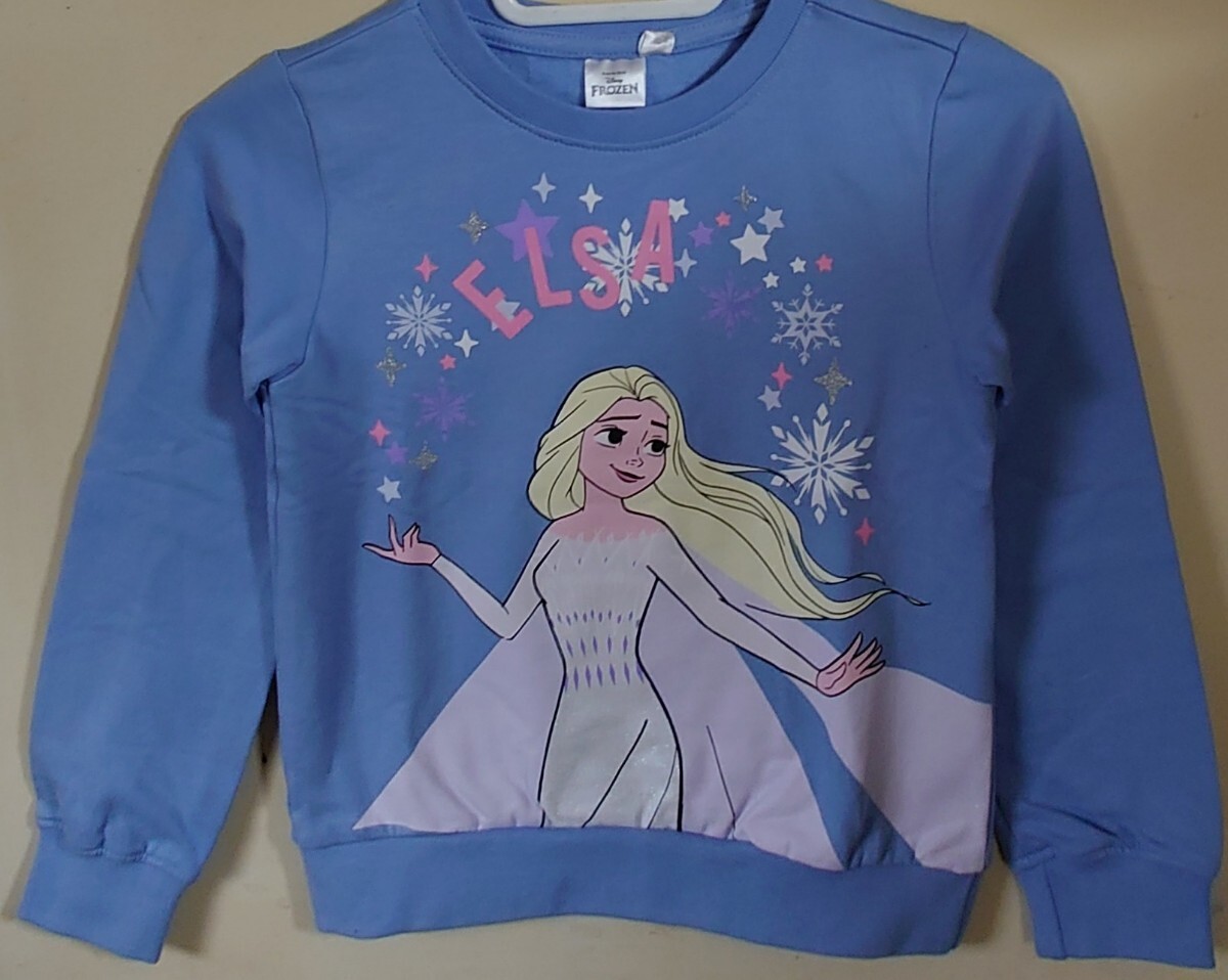 即決 アナと雪の女王 エルサ キッズ裏起毛トレーナー【110/116】新品タグ付き ディズニー FROZEN スウェット 海外輸入 日本未発売拍卖