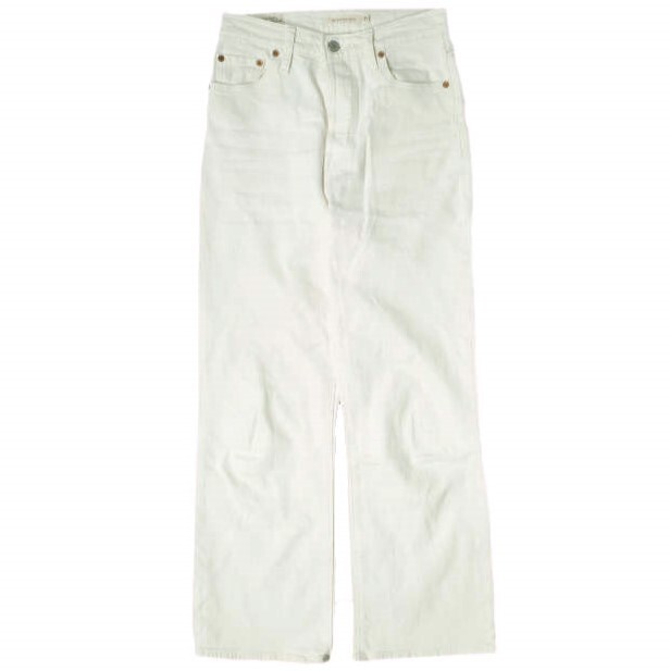 Levi's リーバイス RIBCAGE CROP BOOT ブーツカットデニムパンツ A1967-0000 25 NATURAL PREMIUM ボタンフライ ジーンズ BIG E g20340拍卖