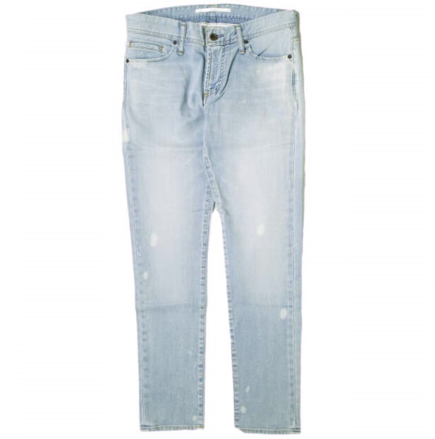 新品 e JEANS イージーンズ TAPERED 岡山児島 ストレッチスリムテーパードデニムパンツ e-L805-036 26inch sky blue 定価26,400円 g17509拍卖