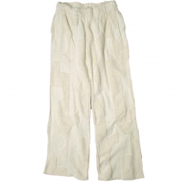 ADAM ET ROPE アダムエロペ 24SS 日本製 パイルジャカードパンツ GAS04040 Free オフホワイト イージー ボトムス g19941拍卖