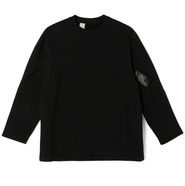 新品 N.HOOLYWOOD TPES ミスターハリウッド 24AW LONG SLEEVE PULLOVER SWEATSHIRT スウェーデン軍 裏起毛スウェット 9242-CS05-009 38 BLK拍卖
