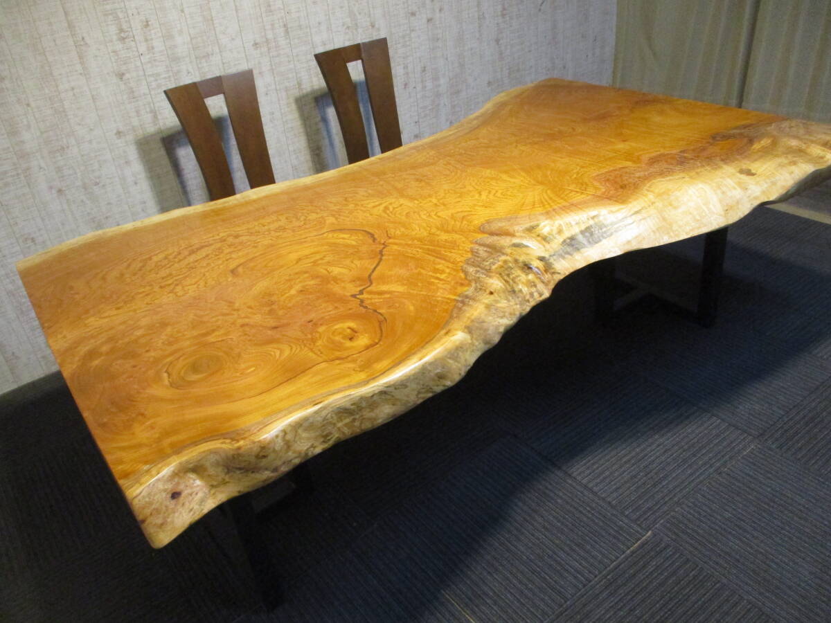 #1372■ 欅 ケヤキ 一枚板 無垢 テーブル 板 ローテーブル ダイニングテーブル 座卓 天板 無垢一枚板 デスク 豪華 拍卖