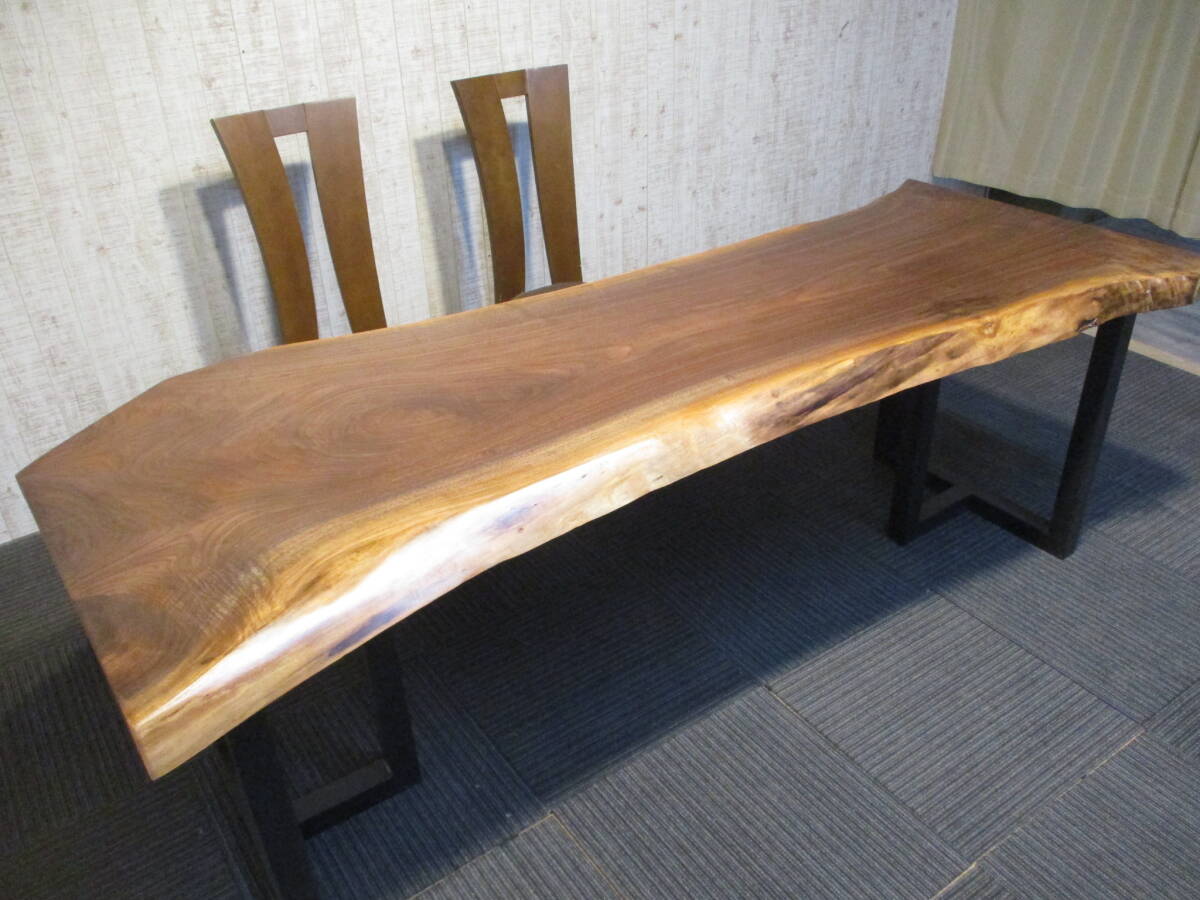 #1375■ ウォールナット 一枚板 無垢 テーブル 板 ローテーブル ダイニングテーブル 座卓 天板 カウンター デスク拍卖