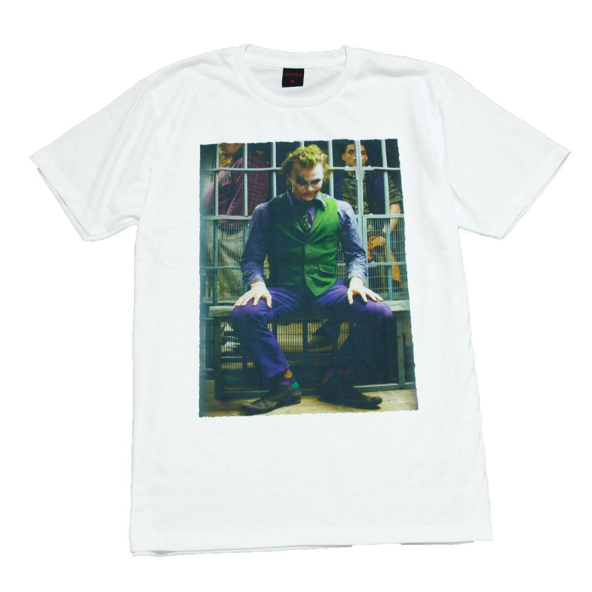 ジョーカー 映画Tシャツ JOKER ヒース・レジャー 名作 ストリート系 デザインTシャツ おもしろTシャツ メンズ 半袖★tsr0506-wht-m拍卖