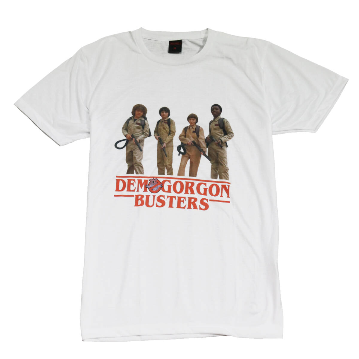 ストレンジャーシングス デモゴルゴン 人気 アメリカ ダスティン ドラマ ストリート おもしろTシャツ メンズ 半袖★tsr0780-wht-s拍卖