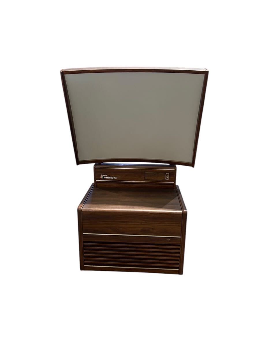 希少 SHARP 50型 カラー ビデオプロジェクター XV-5070J 昭和レトロ 木製 福岡発直接引取り限定拍卖