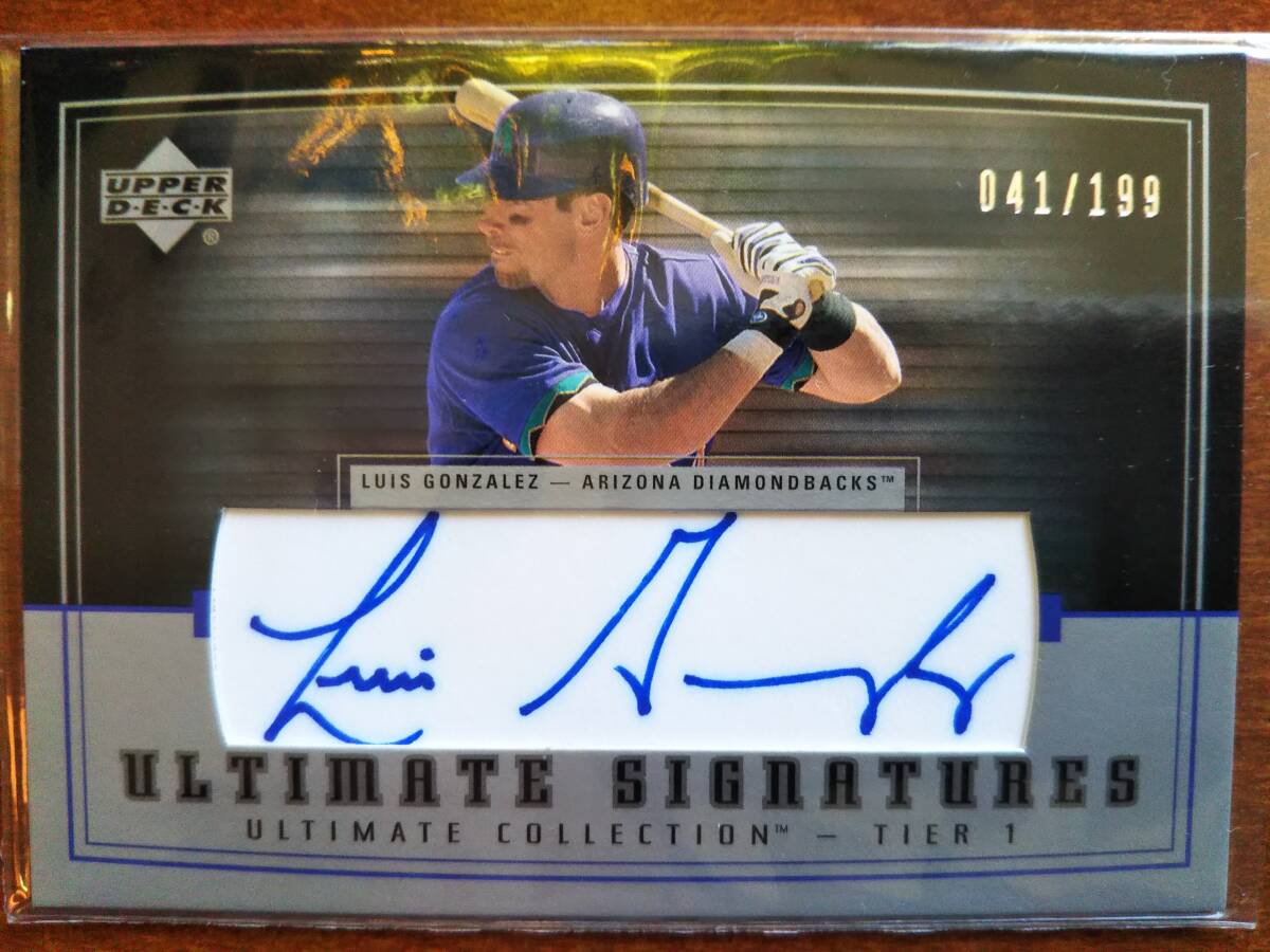 UPPERDECK ULTIMATE COLLECTION 直筆サイン LUIS GONZALES ルイスゴンザレス 新品未使用 暗室保管 拍卖
