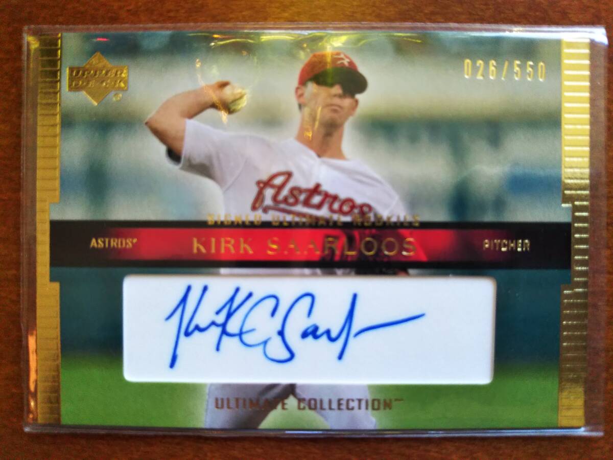 UPPERDECK ULTIMATE COLLECTION 直筆サイン KIRK SAARLOOS 新品未使用 暗室保管 拍卖