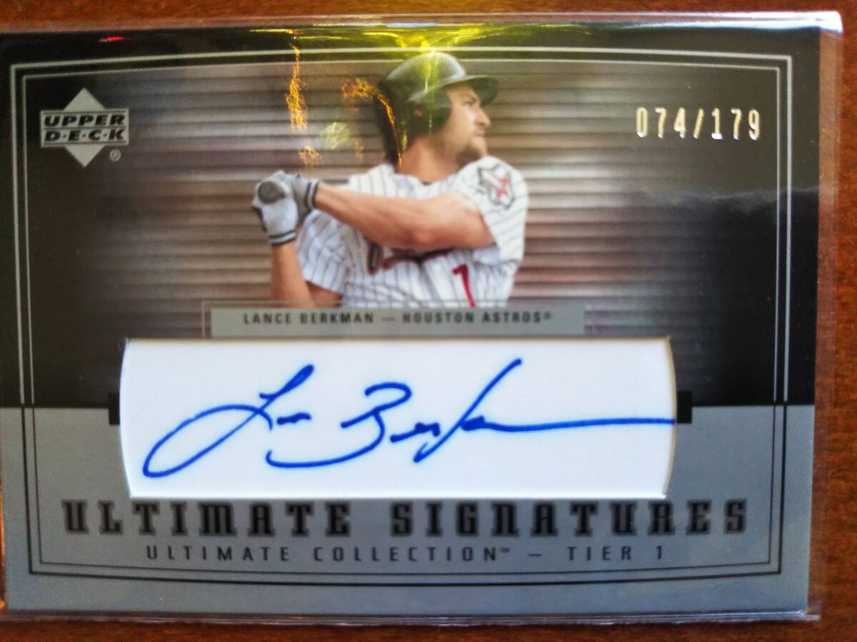 UPPERDECK ULTIMATE COLLECTION 直筆サイン LANCE BERKMAN ランス・バークマン 新品未使用 暗室保管 拍卖