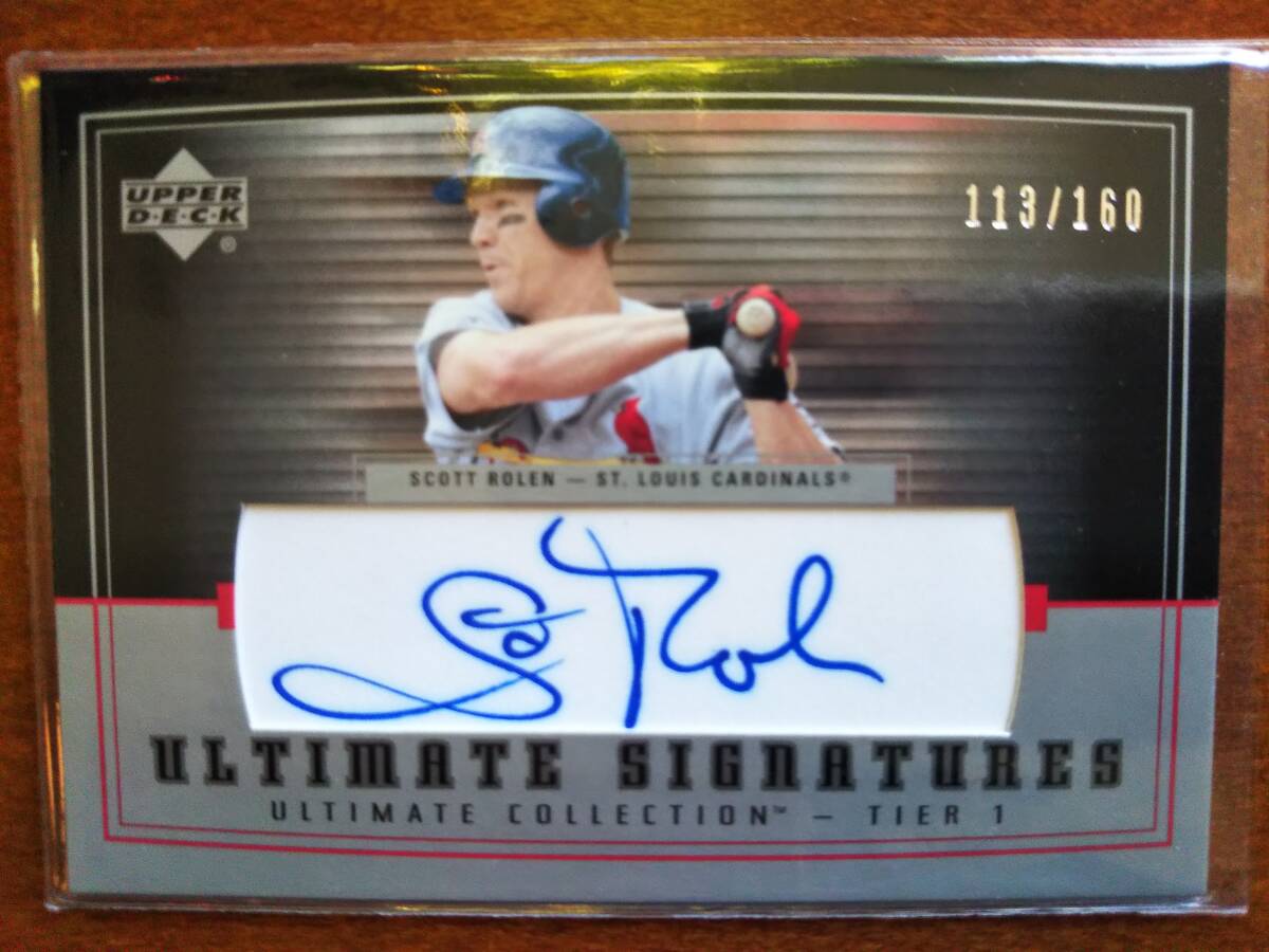 UPPERDECK ULTIMATE COLLECTION 直筆サイン SCOTT ROLEN スコット・ローレン 新品未使用 暗室保管 拍卖