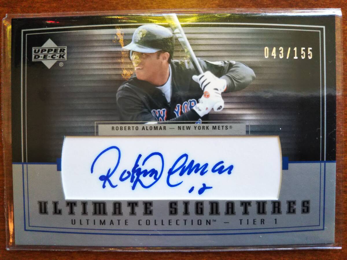 UPPERDECK ULTIMATE COLLECTION 直筆サイン ROBETO ALOMAR ロバート・アロマー 新品未使用 暗室保管 拍卖