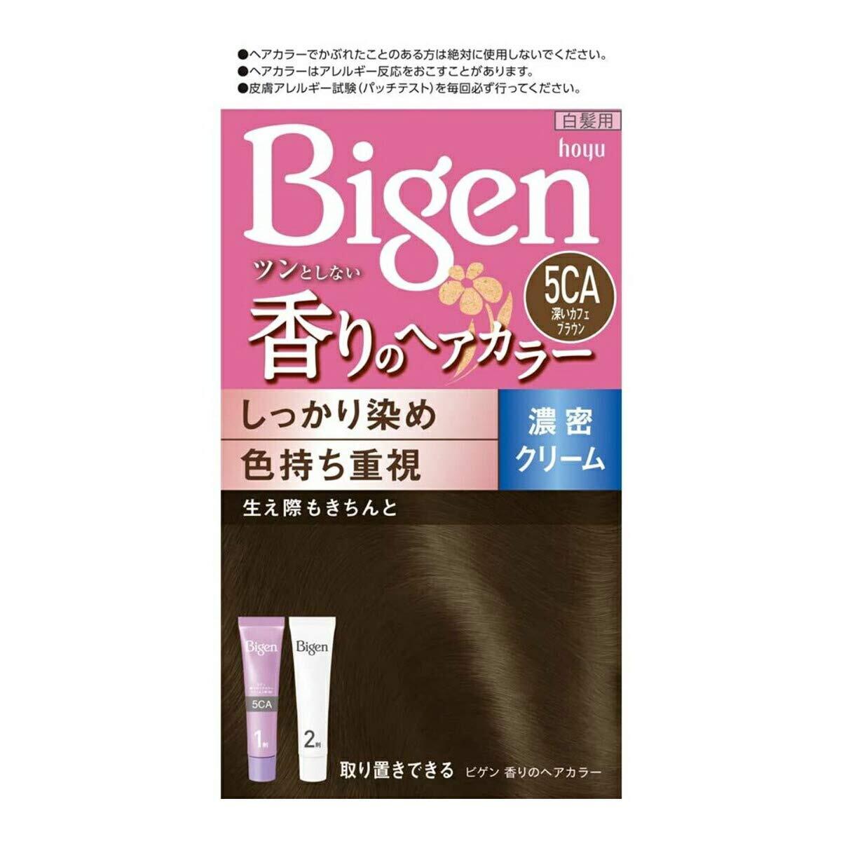 ビゲン 香りのヘアカラー クリーム 5CA 深いカフェブラウン 容量80G ヘアカラー・白髪用拍卖