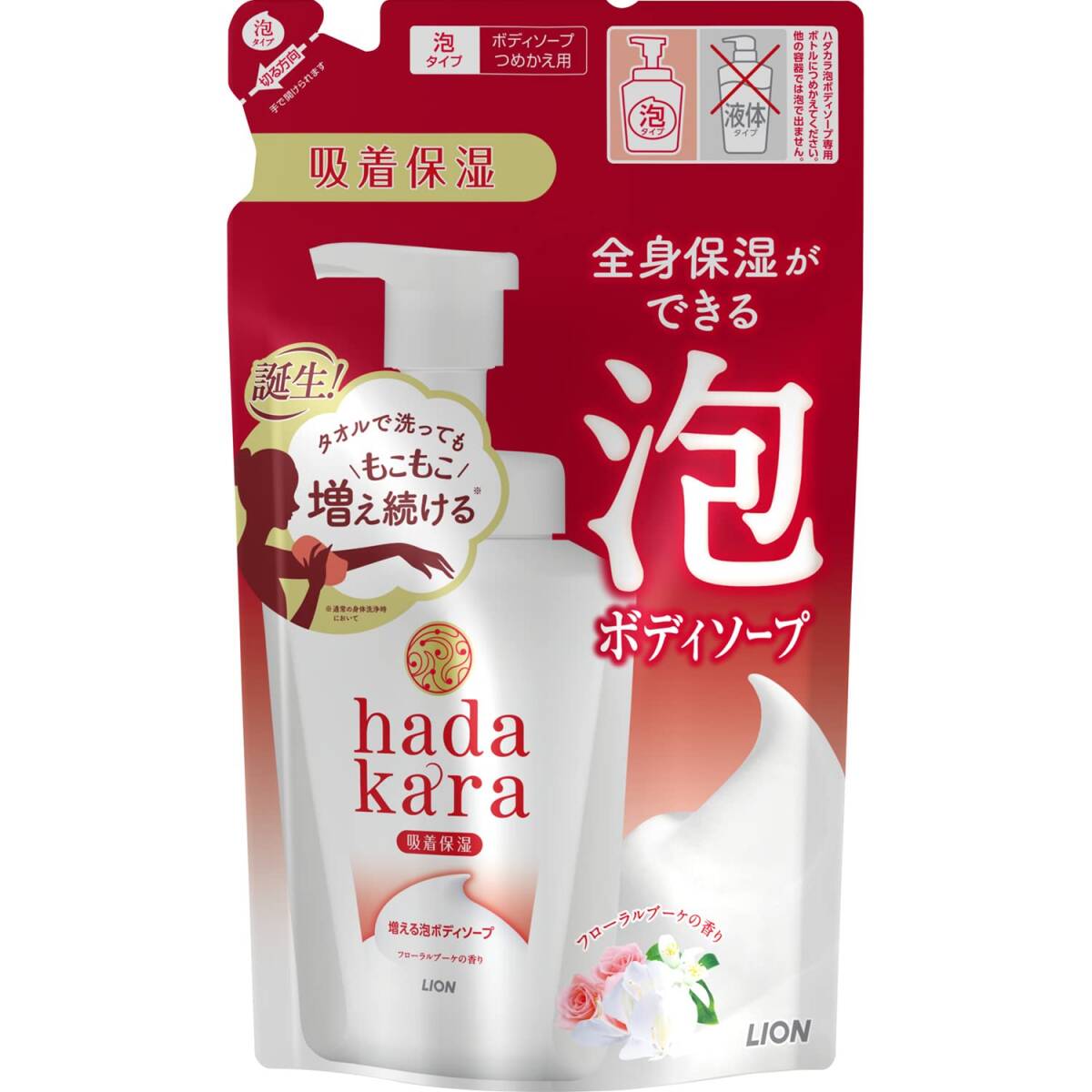ハダカラボデイソープ 泡で出てくるタイプ フローラルソープの香り 詰替用 容量440ML ボディソープ拍卖