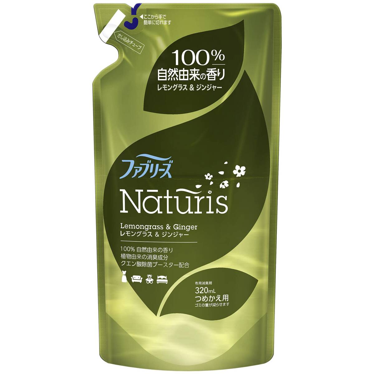ファブリーズ ナチュリス レモングラス&ジンジャーの香り 詰替え 320ml 容量320ML P&G 芳香剤拍卖