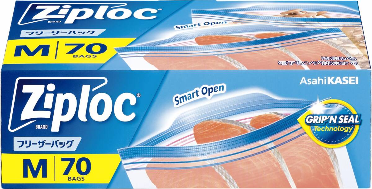 ジップロック フリーザーバッグM70枚入 容量70マイ 旭化成ホームプロダクツ 保存容器拍卖