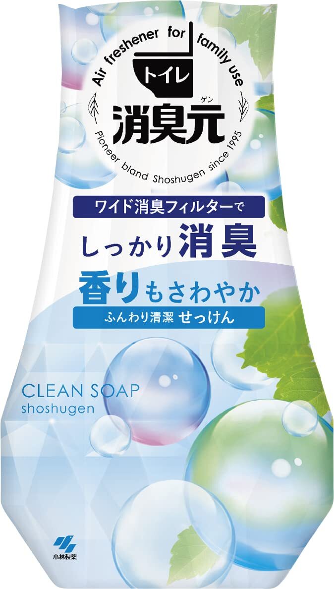 トイレの消臭元 ふんわり清潔せっけん 容量400ML 小林製薬 芳香剤・トイレ用拍卖