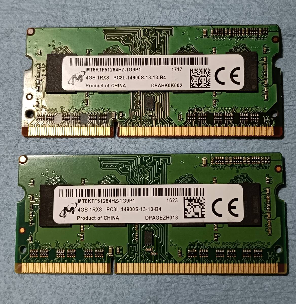 ★ 4GB×2枚=8GB ★ Micron 1Rx8 PC3L-14900S ★ ノートPC用メモリ ★ DDR3-1866 PC3L-14900S ★動作確認済拍卖