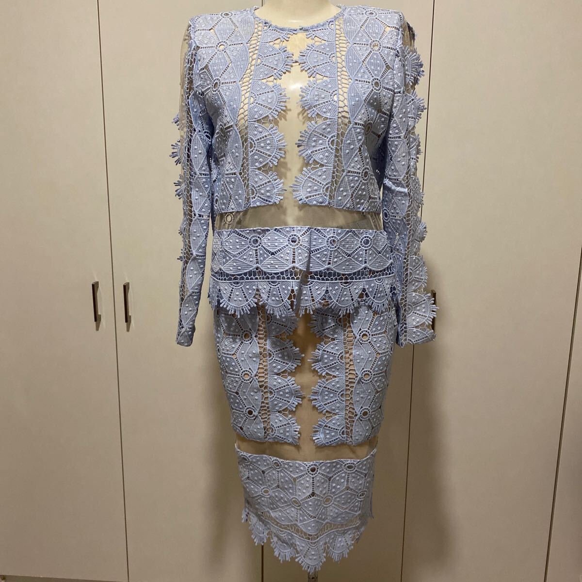 ラグズユナイト新品レース切替シースルーセットアップs拍卖