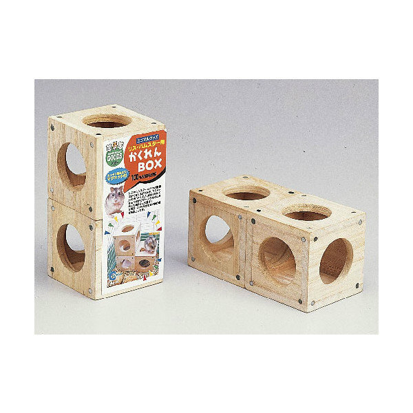 かくれんBOX MR-340 MARUKAN(マルカン) 小動物 ハムスター マグネット 天然木 かくれが拍卖