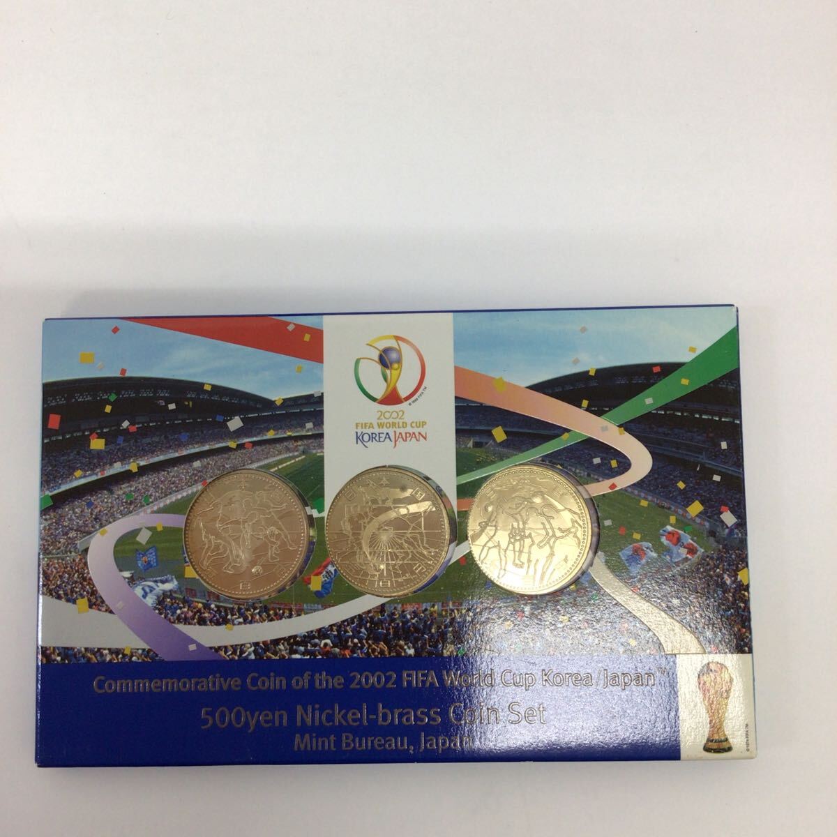 37209 1225Y 2002年 平成14年 FIFAワールドカップ 500円ニッケル黄銅貨幣セット拍卖
