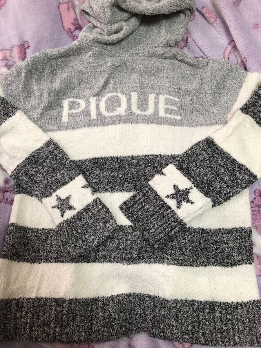 ジェラートピケ ボーダー星柄 パーカー プルオーバー gelatopique Mサイズ拍卖