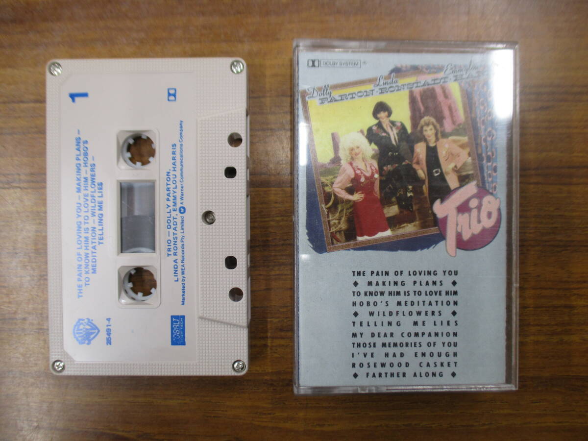 RS-6731【カセットテープ】輸入版 DOLLY PARTON, LINDA RONSTADT, EMMYLOU HARRIS TRIO ドリー・パートン、エミルー・ハリス cassette tape拍卖