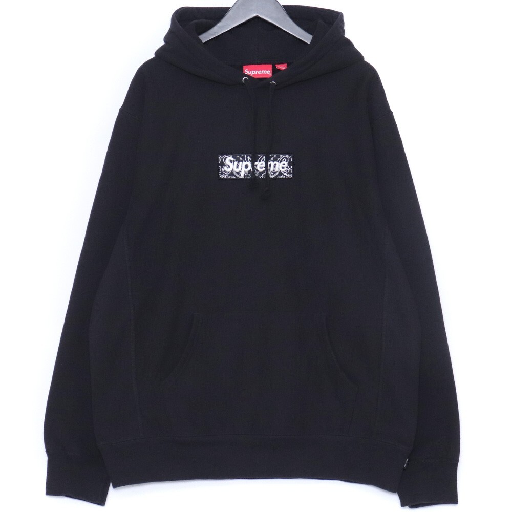 SUPREME Bandana Box Logo Hooded Sweatshirt XLサイズ ブラック シュプリーム バンダナボックスロゴスウェットパーカー拍卖