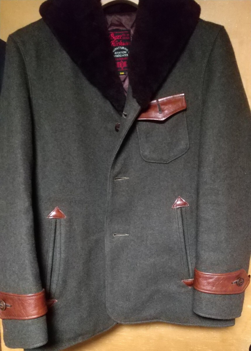 バズリクソンズ アビエーターコート フライトコート アビエーションズ 襟ボアシープムートン拍卖