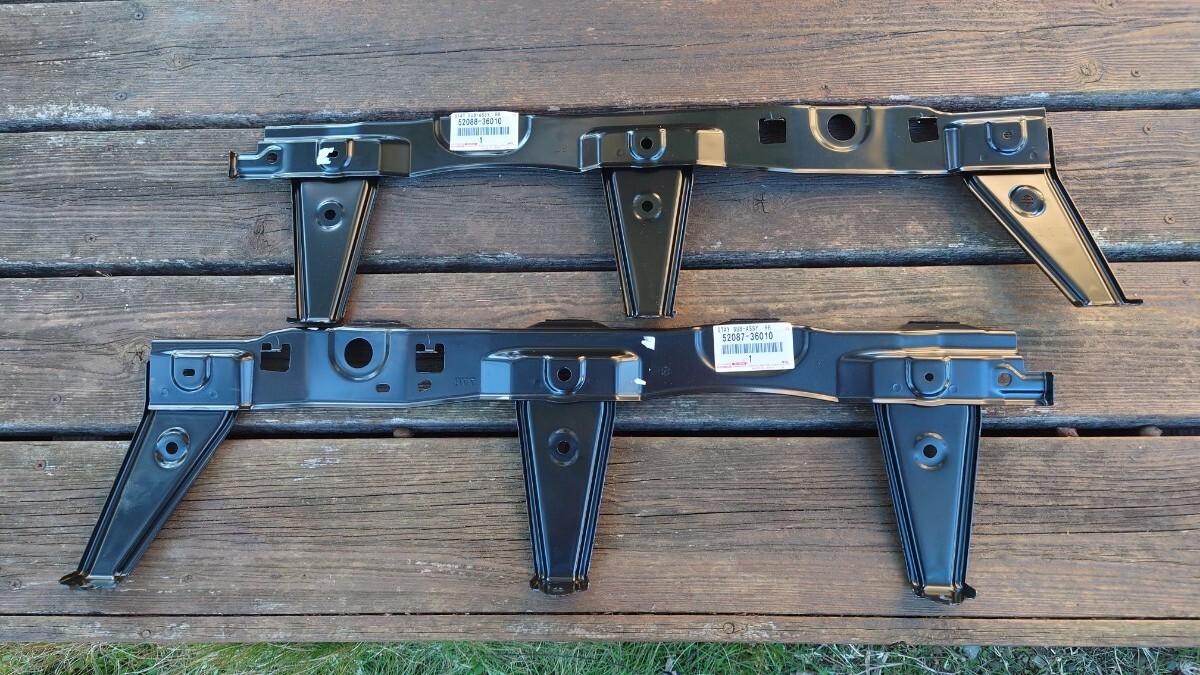 TOYOTA コースター リア バンパーステー セット 52087-36010 52088-36010 SKG-XZB70 トヨタ純正部品 美品拍卖