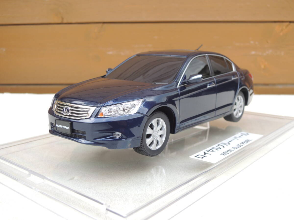 【ミニカー】 インスパイア ロイヤルブルー 5代目 CP3型 1/24 20cm程度 カラーサンプル プルバックミニカー ホンダ特注 非売品拍卖