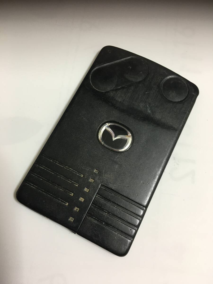マツダ 純正 スマートキー カードキー 3ボタン RX-8 SE3P ロードスター等 トランクオープンボタン キーレス アドバンスキー 241207拍卖