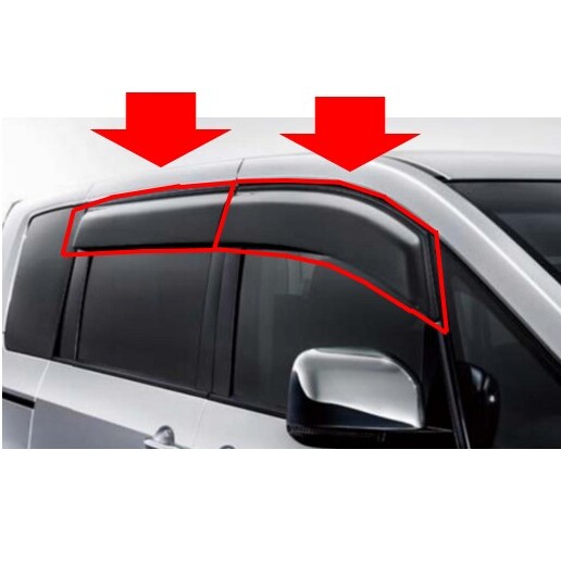 ◆新品 未使用 純正部品 三菱 デリカ D:5 CV1W ディーラーオプション エクシード バイザー アクセサリー ドレスアップ 快適 便利★拍卖