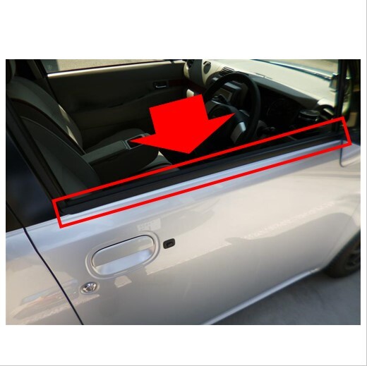 ◆新品 未使用 純正部品 トヨタ ピクシススペース L575A ダイハツ ムーヴコンテ L575S フロントドアガラス ウェザストリップ 左右 セット★拍卖