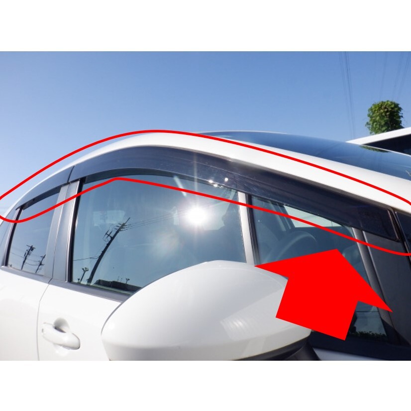 ☆新品 未使用 純正部品 日産 ノート E13 e-POWER プラスチックバイザー 純正バイザー 一台分 ドレスアップ 綺麗 スッキリ 目立たない★拍卖