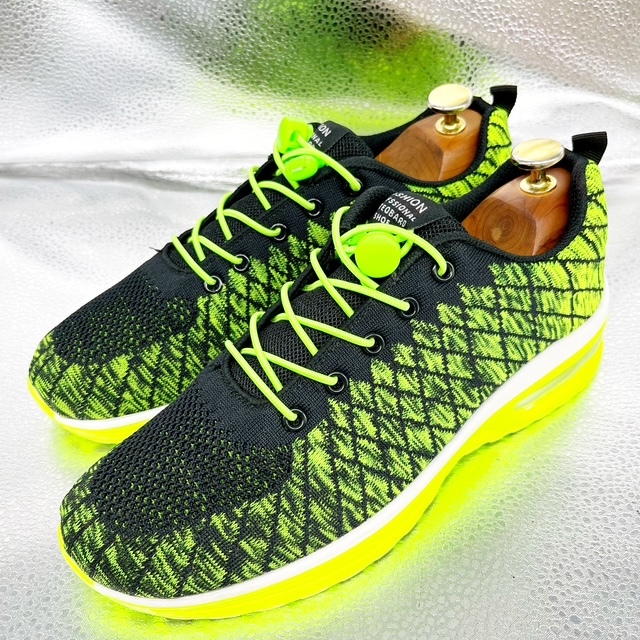 ★FASHION★スニーカー/41 25.5/カジュアルシューズ/スポーツシューズ/グリーン拍卖