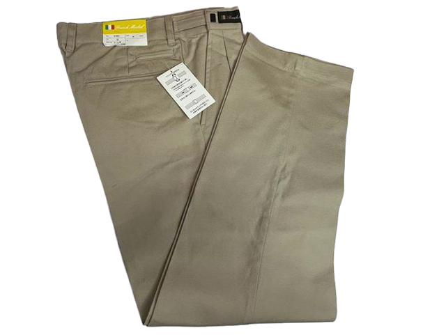 【送料無料】nb192-41092-3■ウエスト67-73cm 股下66cm■チノパン■Franck Michel 脇アジャスター 天然素材の綿100% 厚手拍卖