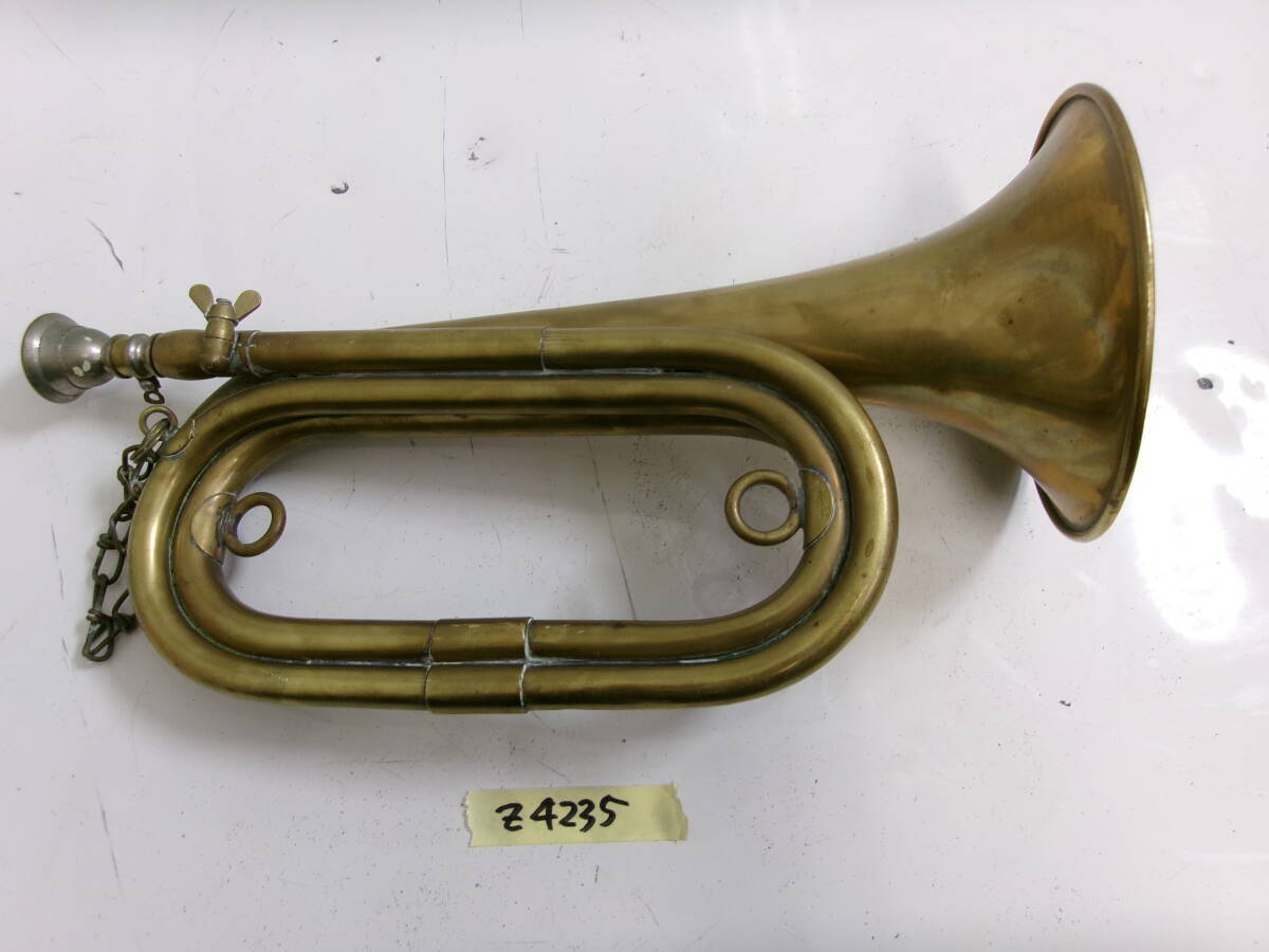 (Z-4235)アンティーク 進軍ラッパ 現状渡し拍卖