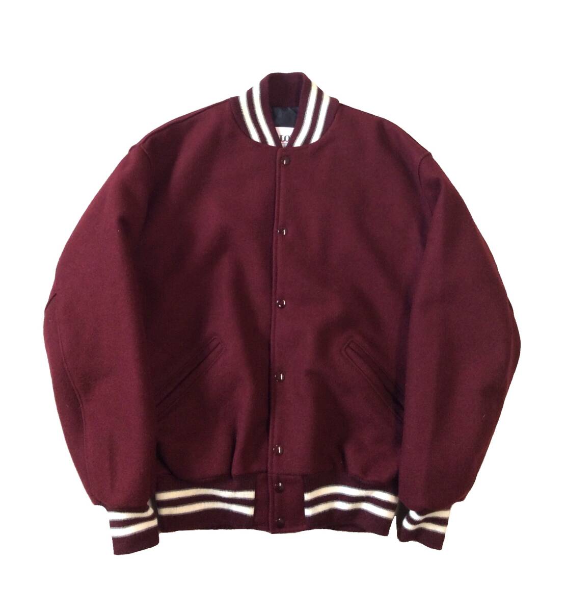 DeLONG デロング ウール スタジャン スタジアムジャンパー アワード ジャケット バーガンディー系 メンズ L ヴィンテージ拍卖