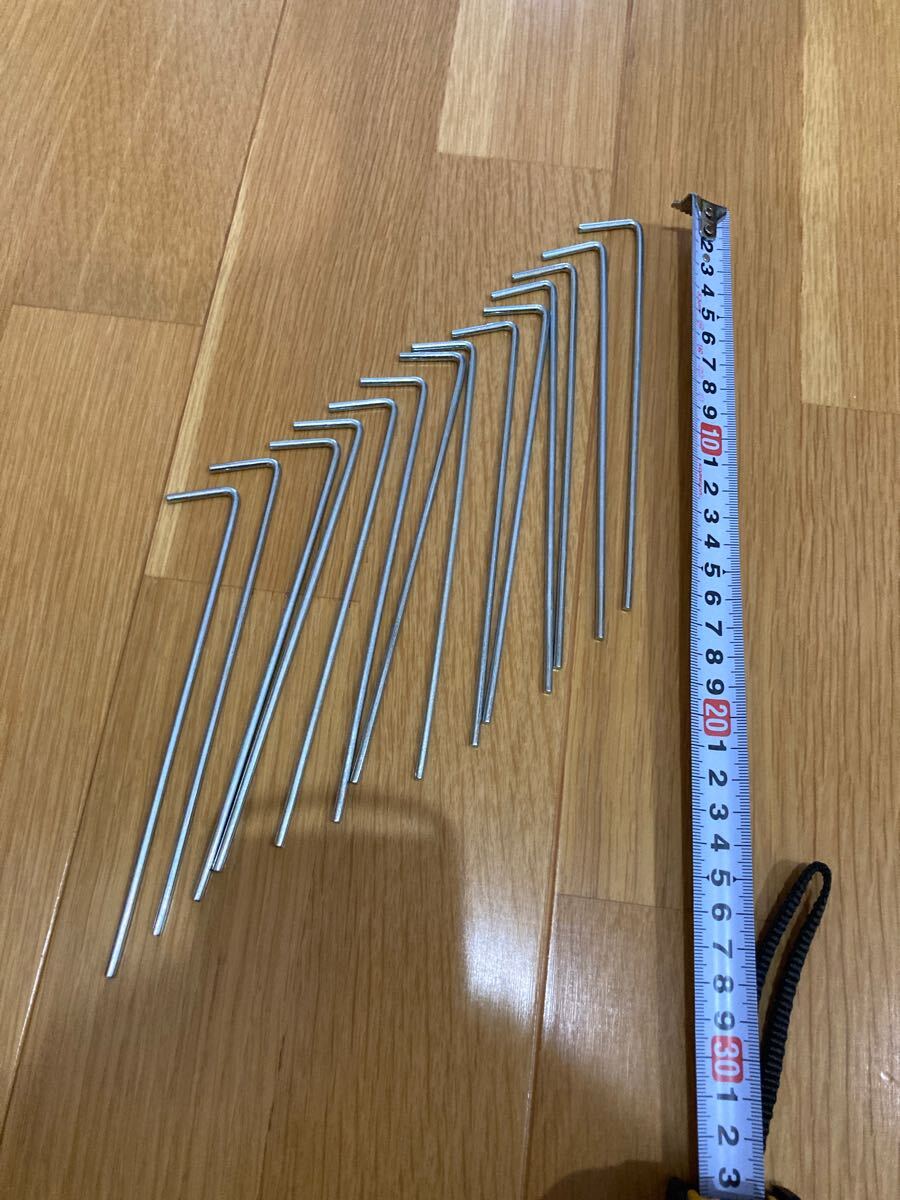 未使用 付属 アルミ ペグ 14本 セット ピンペグ テントペグ キャンプ用品 テント アウトドア レジャーシート止め タープ BBQ set 初心者ok拍卖