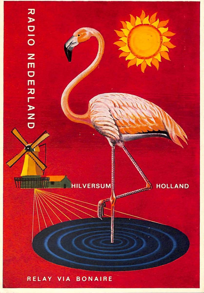 ①即決★送料込★BCL★入手困難★希少ベリカード★RN★ラジオ・ネダーランド★ボネール中継局★RADIO NEDERLAND★1965年拍卖
