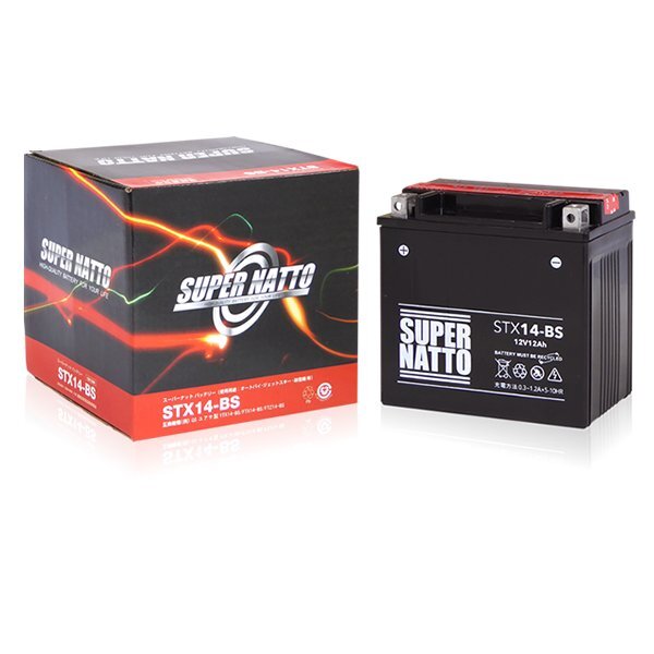 新品 スーパーナットバッテリー バイク用 STX14-BS ホンダ【ワルキューレ】SC34 1500cc拍卖