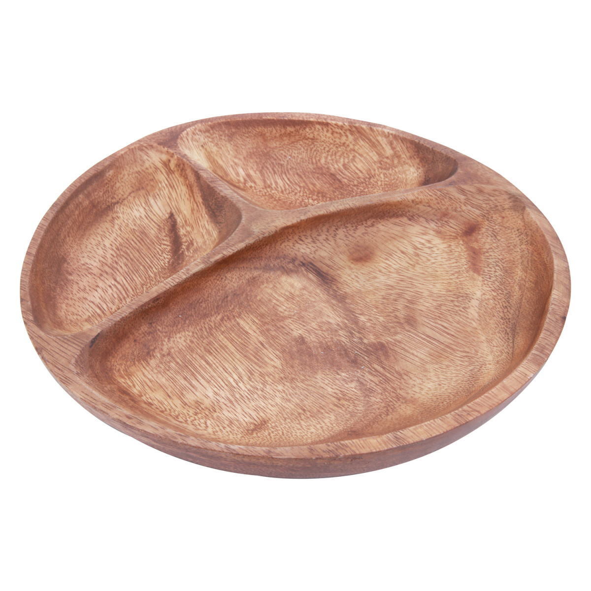 アカシアラウンドプレート仕切付トレーfuji-23508-70190拍卖