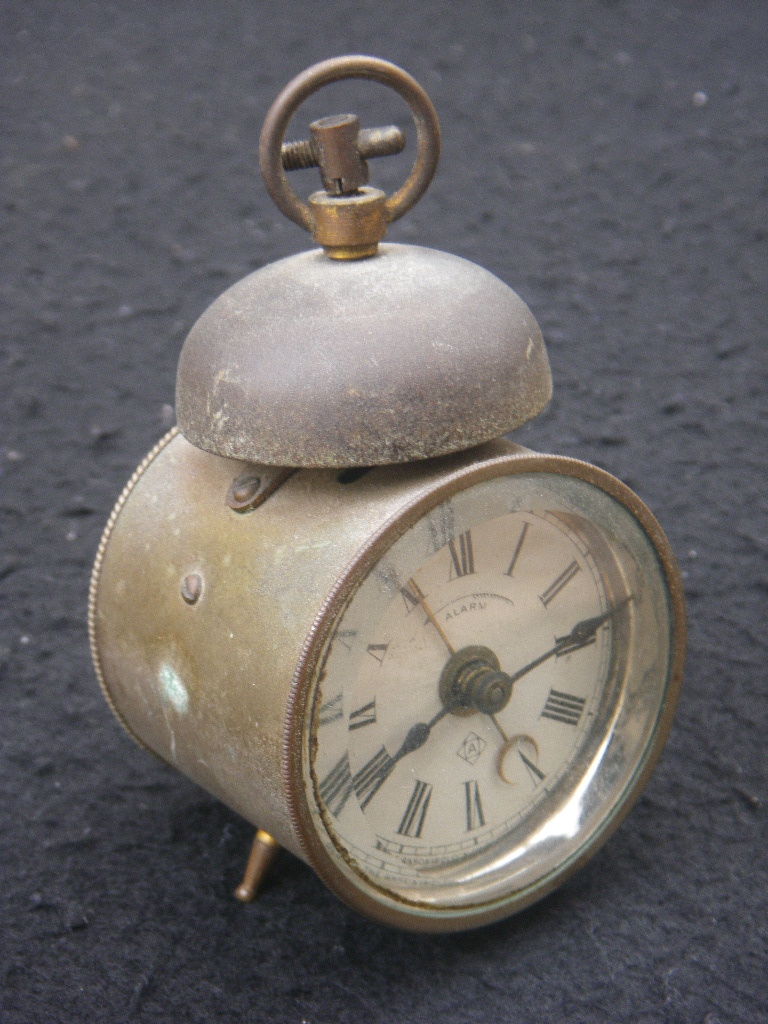 錆多ジャンクジャンク Ansonia clock New York U.S.A. 小さな置時計 目覚まし付 アンソニア ニューヨーク アンティーク クロック拍卖