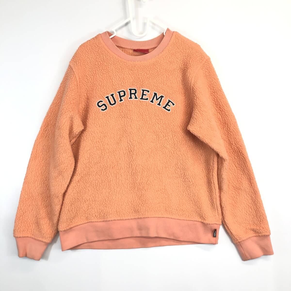Supreme シュプリーム ボアスウェット Mサイズ サーモンピンク系 POLARTEC ポーラテック ワングラム拍卖