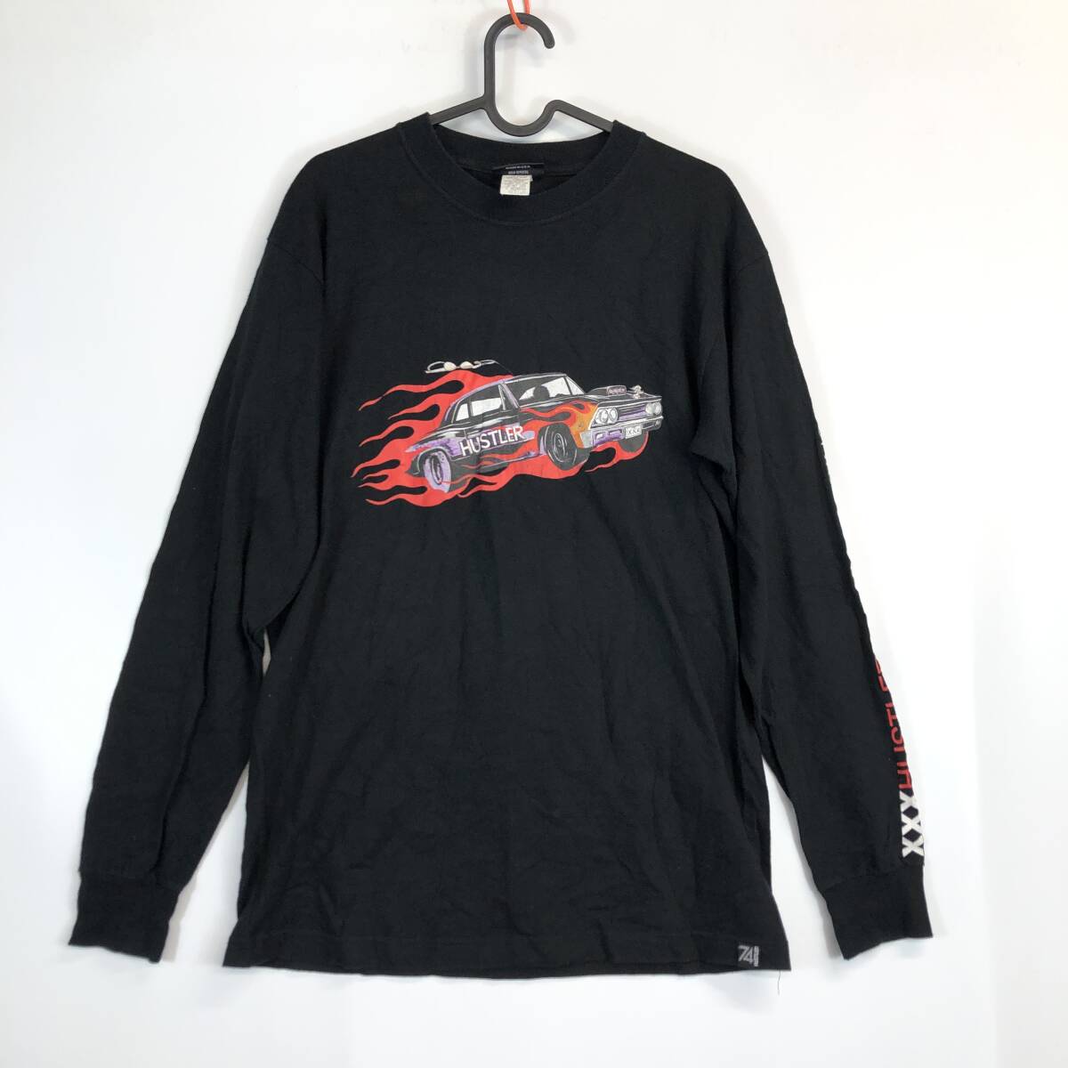 90s 00s USA製 HUSTLER HARDCORE SINCE '74 長袖Tシャツ ロンT Mサイズ拍卖